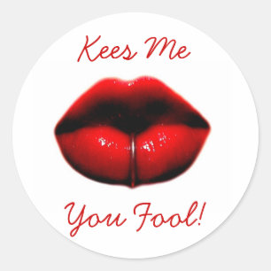Kees Me You Fool! Classic Round Sticker