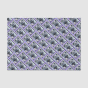 Keeshond and Columbine  - Dog Photograph Tissue Paper