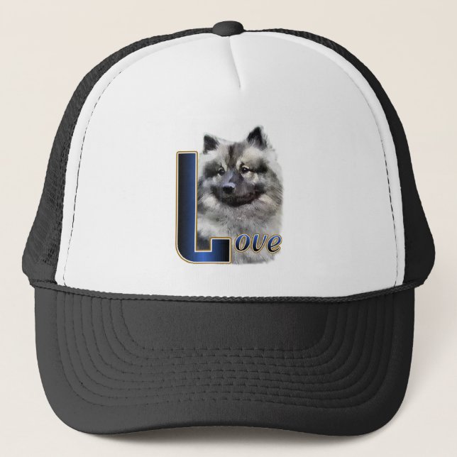 Keeshond Art Gifts Trucker Hat (Front)