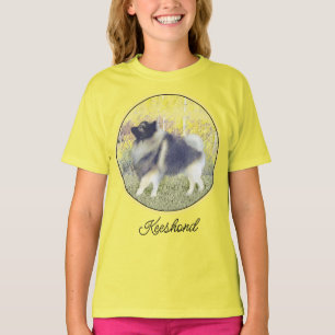 Keeshond Aspen Painting - Cute Original Dog Art T-Shirt