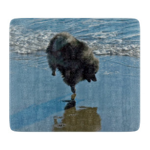 Keeshond Ballet Photograph - Cute Original Dog Art Cutting Board