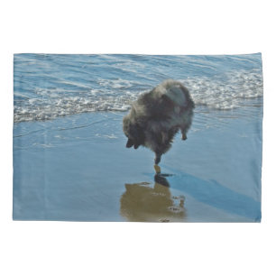 Keeshond Ballet Photograph - Cute Original Dog Art Pillowcase