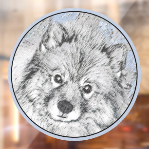 Keeshond Beth Painting - Cute Original Dog Art