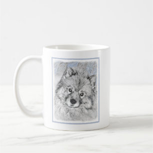 Keeshond Beth Painting - Cute Original Dog Art Coffee Mug