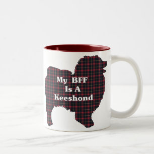 Keeshond BFF Gifts Two-Tone Coffee Mug