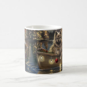 Keeshond Christmas Festive Voyage Coffee Mug