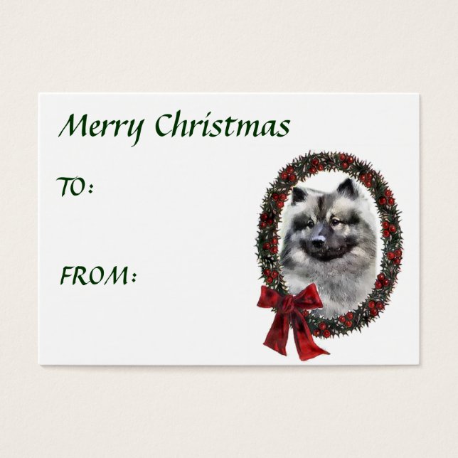 Keeshond Christmas Gifts (Front)