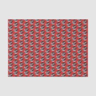 Keeshond Christmas Old Truck Painting Dog Art Tissue Paper