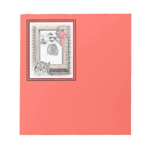 Keeshond Christmas Winter Window Painting Dog Art Notepad