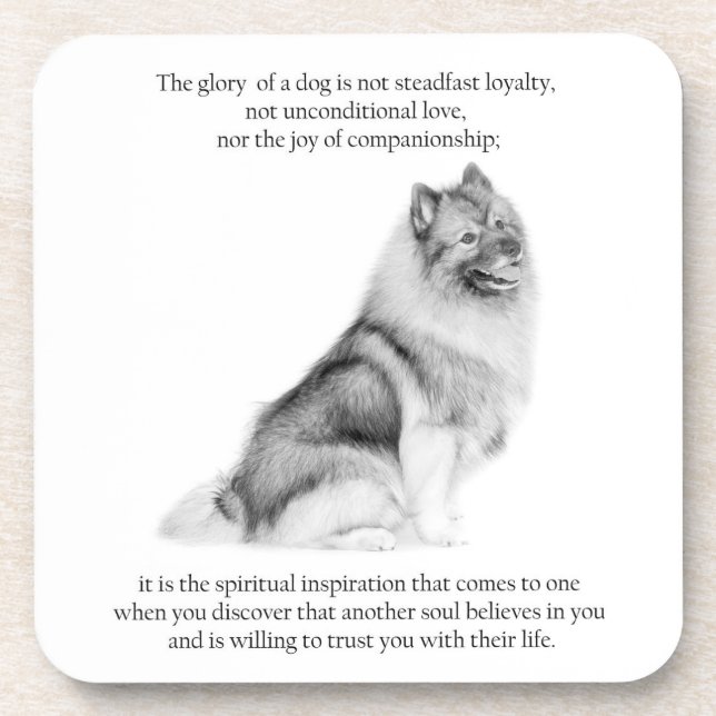Keeshond Coasters (Front)