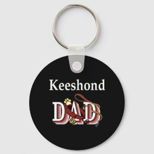 keeshond dad Keychain