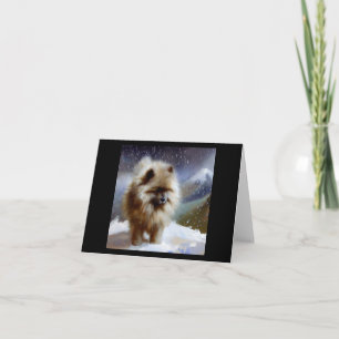Keeshond Dog Card