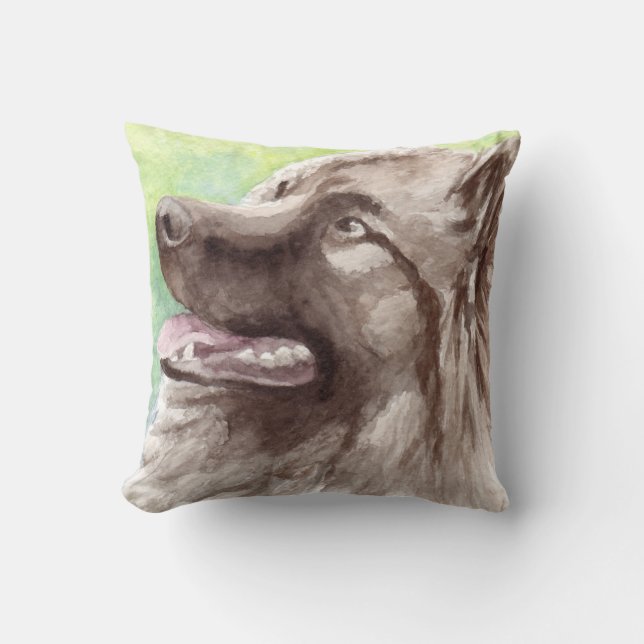 Keeshond Dog Gifts Cushion (Front)