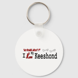 Keeshond Dog Gifts Key Ring
