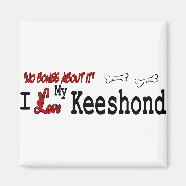 Keeshond Dog Gifts Magnet (Front)