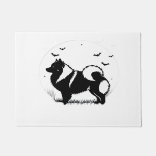 Keeshond Dog � Halloween Moon Silhouette Classic T Doormat