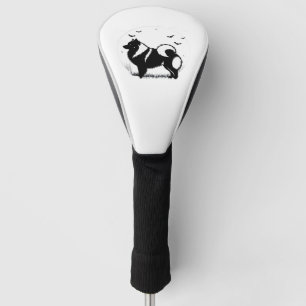Keeshond Dog � Halloween Moon Silhouette Classic T Golf Head Cover