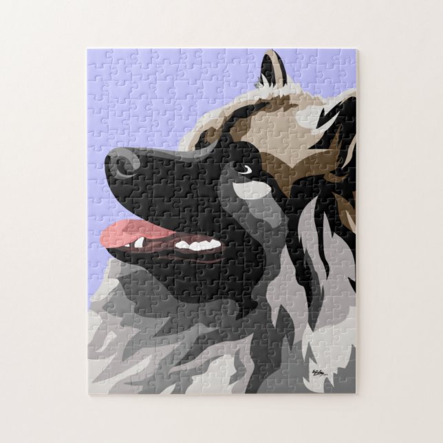 Keeshond Dog Jigsaw Puzzle (Vertical)
