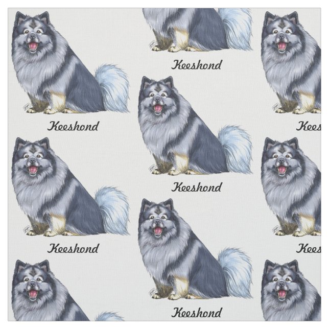 Keeshond Fabric (Swatch)