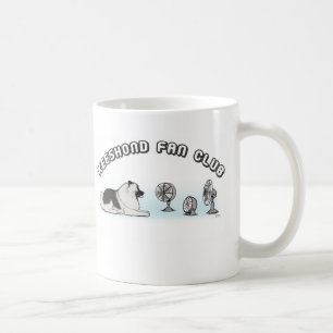 Keeshond Fan Club   Cute Keesie Cartoon Dog Coffee Mug