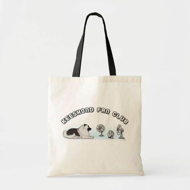 Keeshond Fan Club Tote Bag (Front)