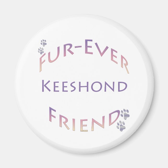 Keeshond Furever Magnet (Front)