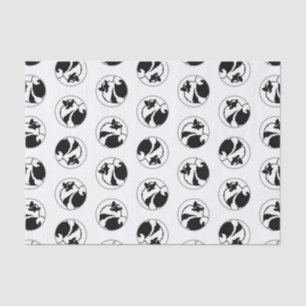 Keeshond Graphic Outline Cute Original Pet Dog Art Tissue Paper