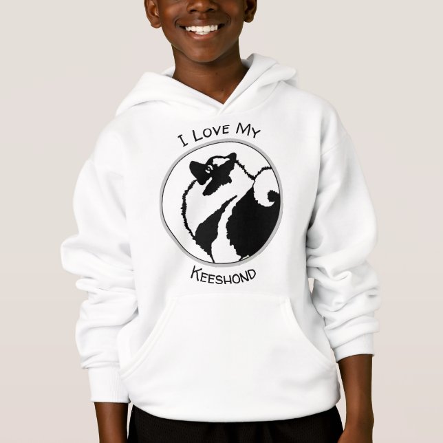 Keeshond Graphics  - Cute Original Dog Art (Front)