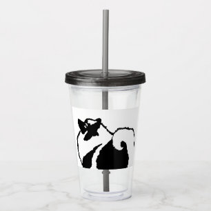 Keeshond Graphics - Cute Original Dog Art Acrylic Tumbler