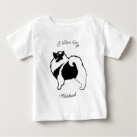 Keeshond Graphics - Cute Original Dog Art Baby T-