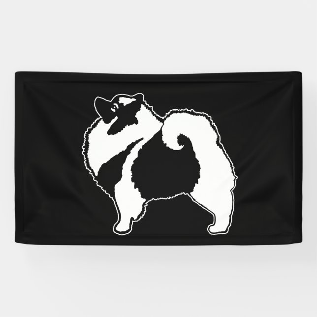 Keeshond Graphics  - Cute Original Dog Art Banner (Horizontal)