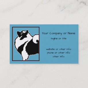 Keeshond Graphics  - Cute Original Dog Art Business Card