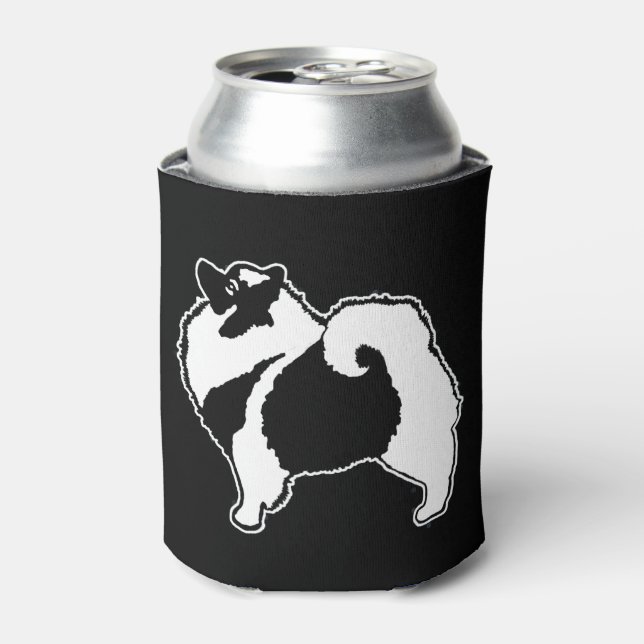 Keeshond Graphics  - Cute Original Dog Art Can Cooler (Can Front)