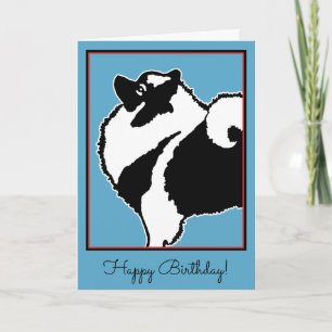 Keeshond Graphics - Cute Original Dog Art Card