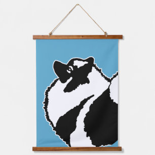 Keeshond Graphics  - Cute Original Dog Art Hanging Tapestry