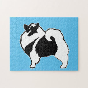 Keeshond Graphics  - Cute Original Dog Art Jigsaw Puzzle