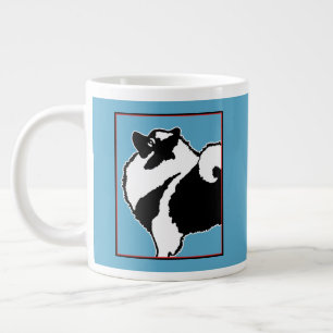 Keeshond Graphics  - Cute Original Dog Art Large Coffee Mug