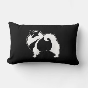 Keeshond Graphics - Cute Original Dog Art Lumbar Cushion