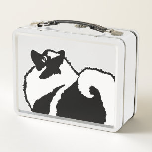 Keeshond Graphics - Cute Original Dog Art Metal Lunch Box