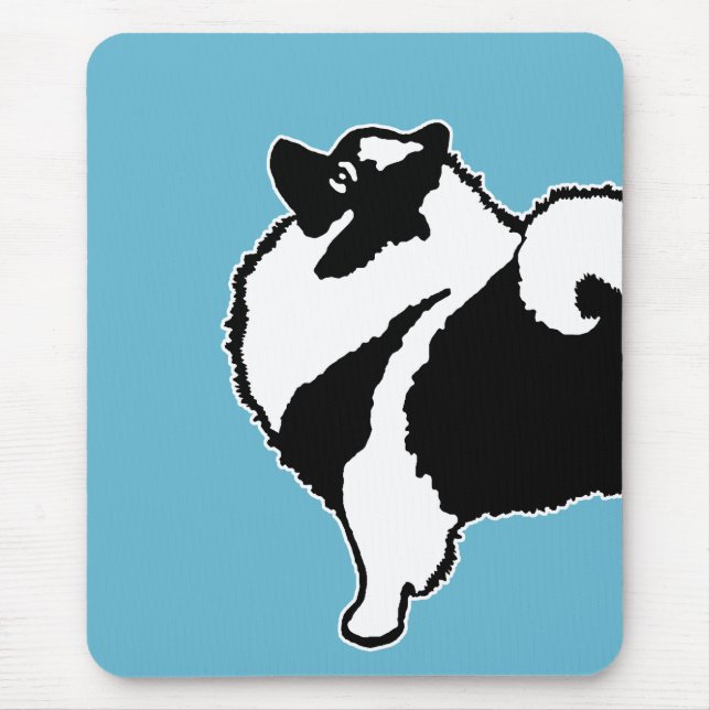 Keeshond Graphics  - Cute Original Dog Art Mouse Pad (Front)