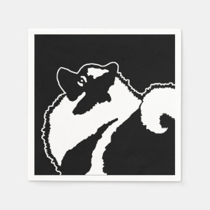Keeshond Graphics - Cute Original Dog Art Napkin