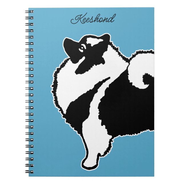 Keeshond Graphics  - Cute Original Dog Art Notebook (Front)