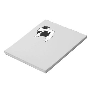 Keeshond Graphics - Cute Original Dog Art Notepad
