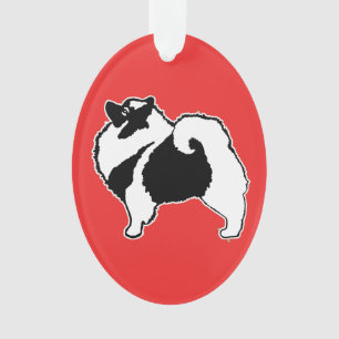 Keeshond Graphics  - Cute Original Dog Art Ornament