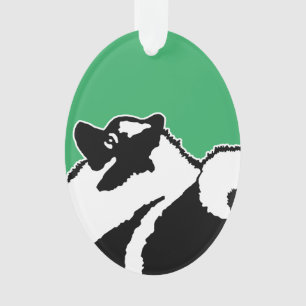 Keeshond Graphics  - Cute Original Dog Art Ornament