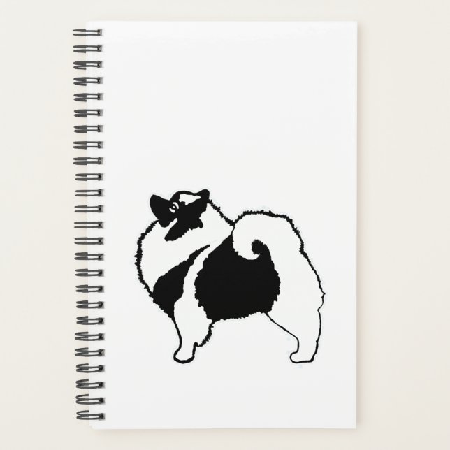 Keeshond Graphics  - Cute Original Dog Art Planner (Front)