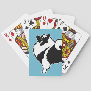 Keeshond Graphics - Cute Original Dog Art Playing Cards