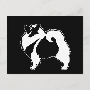 Keeshond Graphics - Cute Original Dog Art Postcard