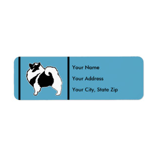 Keeshond Graphics  - Cute Original Dog Art Return Address Label