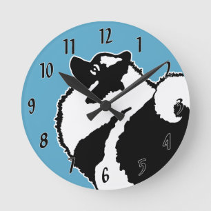 Keeshond Graphics  - Cute Original Dog Art Round Clock